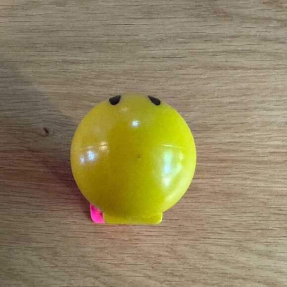 PEZ Candy Dispenser Walmart Smiley Funky Face, Neon Pink Stem, Hungary, 2000 - Picture 14 of 15